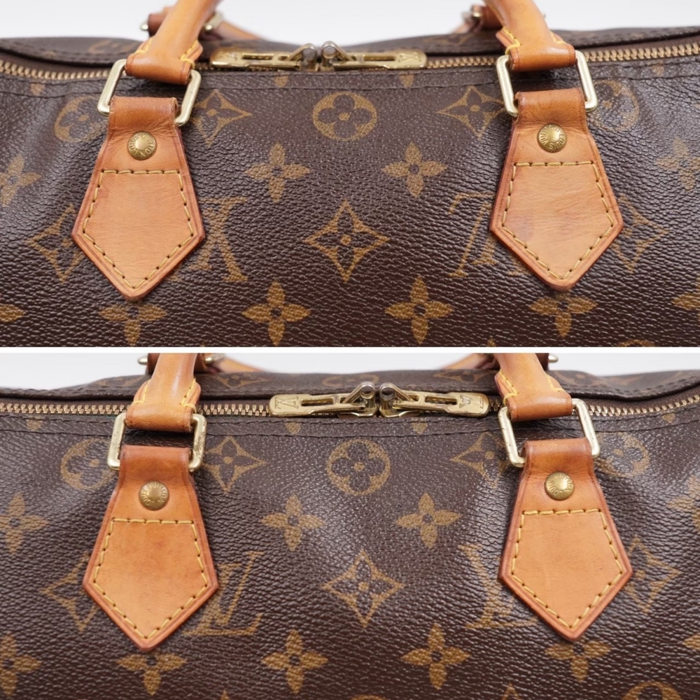 BX47 ❤️ Louis Vuitton Monogram Speedy Bandouliere 30 - Picture 6 of 16